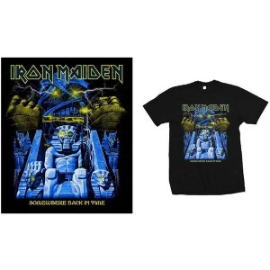 Image of Iron Maiden - Back in Time Mummy Mens Large T-Shirt - Black