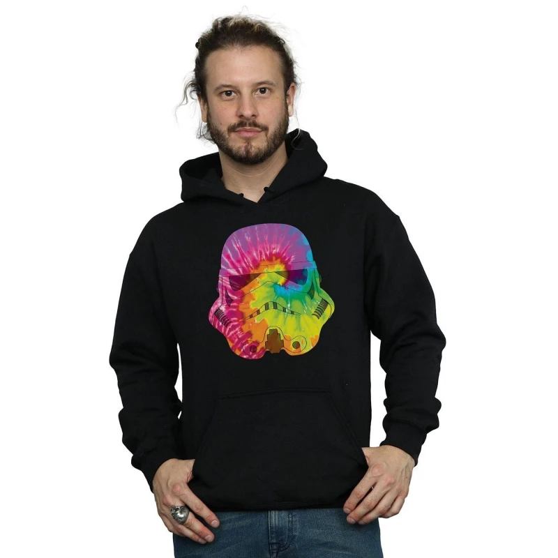 Image of Star Wars Star Wars Men Stormtrooper Uranus Helmet Hoodie in Black Size: Small Black S Male 5057864251876