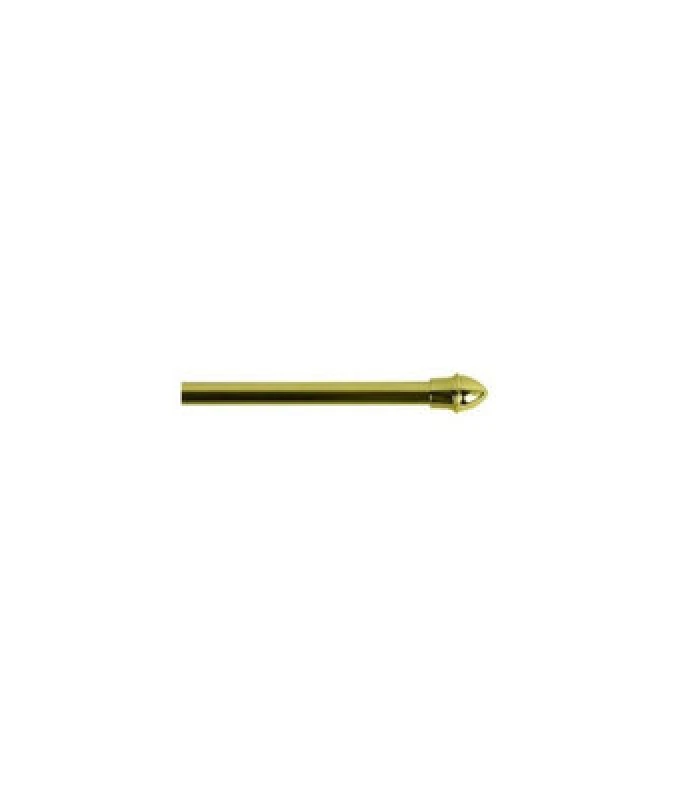 Image of 13mm Extendable Metal Curtain Cafe Rods (Brass Cafe Rod 55Cm - 85Cm)