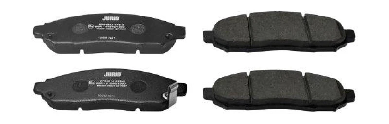 Image of JURID 573431J Brake pad set with acoustic wear warning, without accessories Brake Pad Set,disc brake (402)