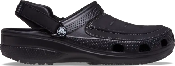 Image of Crocs Men Classic Yukon Vista II LiteRide Clogs Black/Slate Grey 6