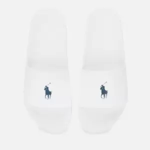 Image of Polo Ralph Lauren Mens Slide Sandals - White/Navy PP - UK 9