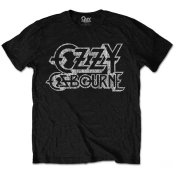 Ozzy Osbourne - Vintage Logo Unisex Medium T-Shirt - Black