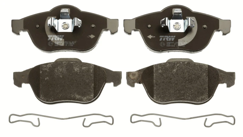 Image of TRW GDB1823 Brake pad set not prepared for wear warning indicator, with accessories Brake Pad Set,disc brake (402)