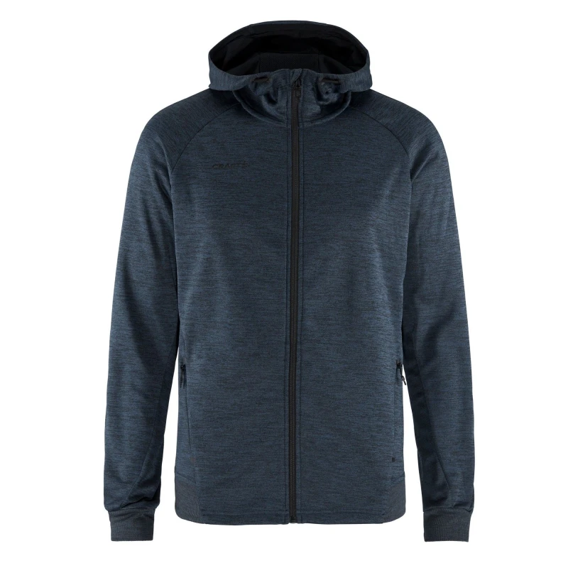 Image of Craft CRAFT Men ADV Unify Full Zip Hooded Jacket in Grey Size: Small Grey S Male 5063377067699