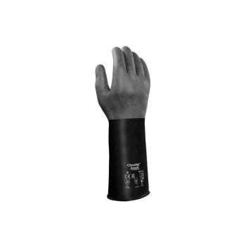Image of 38-514 Chemtek Butyl Chemical Gloves Size 10 - Ansell