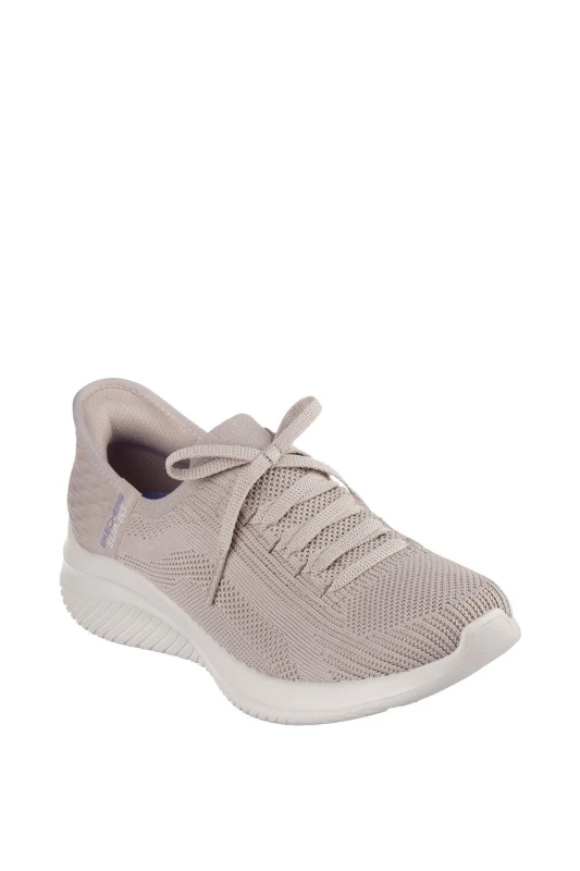 Image of Skechers Womens Ultra Flex 3.0 Brilliant Path Shoes in Taupe Size: 5 Taupe Female 5