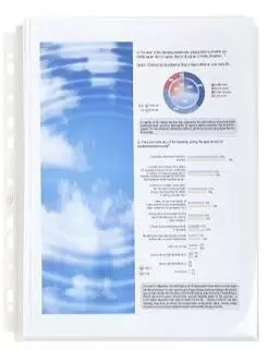 Image of Exacompta 5507E sheet protector 210 x 297mm (A4) Polypropylene...