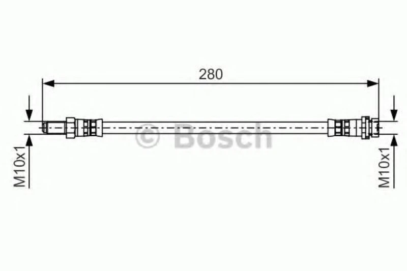 Image of Bosch 1 987 481 488 Brake Hose Brake Hose (83)
