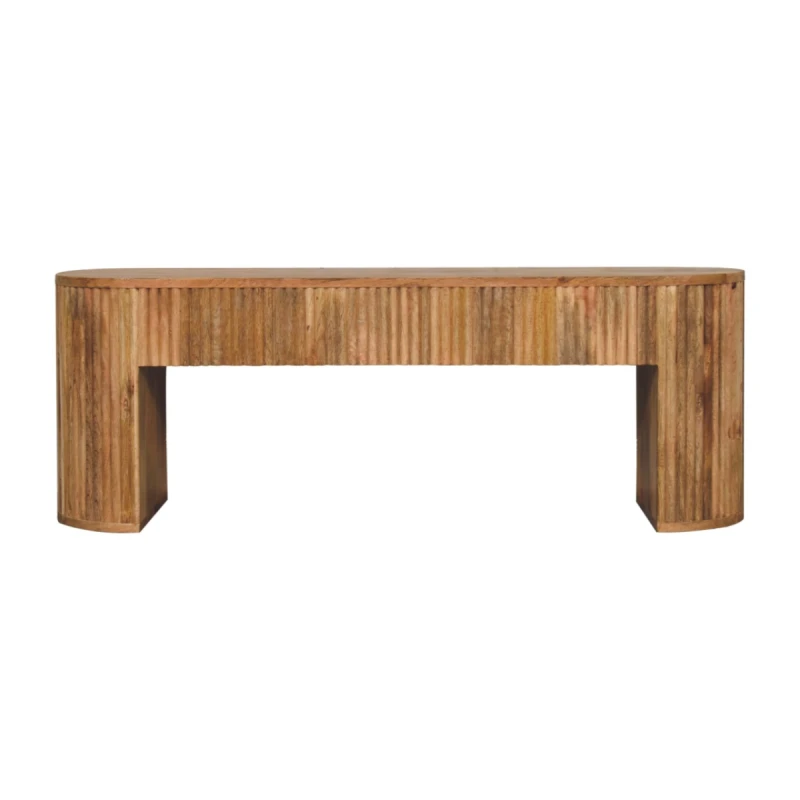 Image of Artisan Furniture Artisan Furniture Solid Wood Soba Straight Media Unit, Beige
