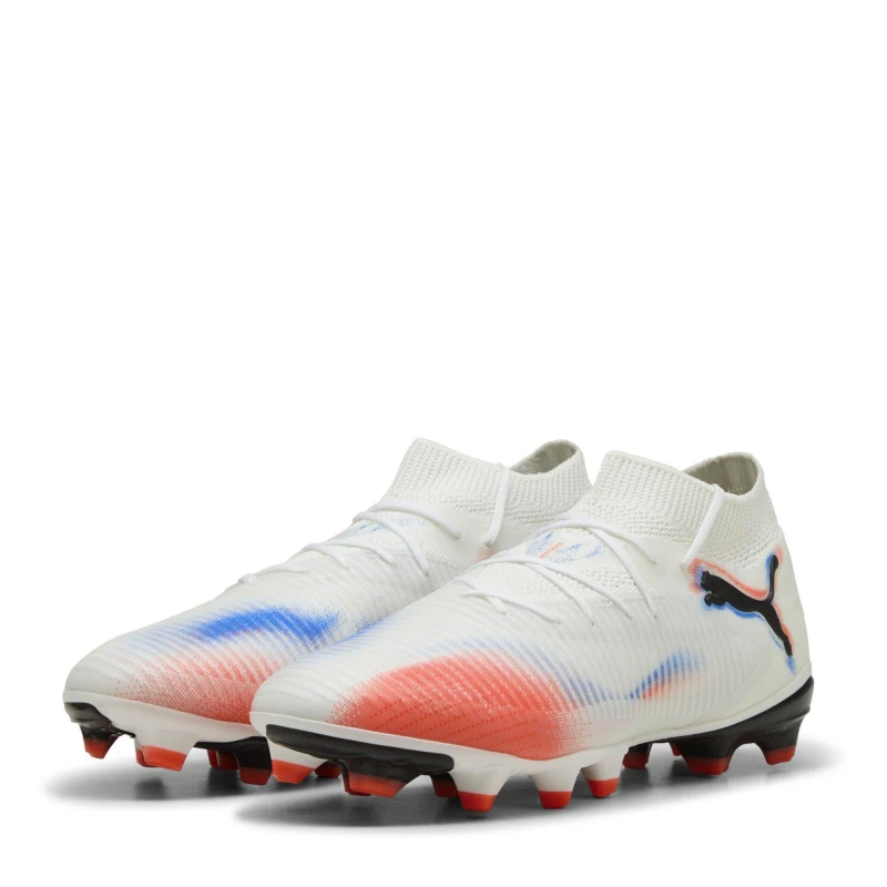 Image of Puma King Pro Light Up Womens Artificial Ground Football Boots White/Black/Red female 3 (35.5)