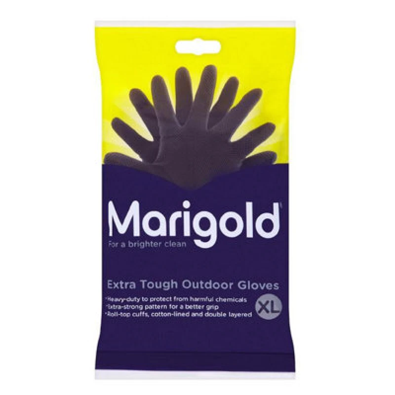 Image of Marigold Extra Tough Outdoor Gloves Large Multicolor Unisex One Size