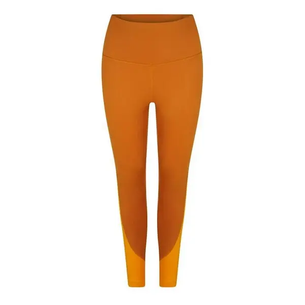 image of Reebok Workout Ready Rib High-rise Leggings, Orange Size XS Women