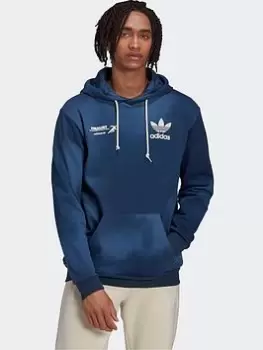 Image of adidas Originals Graphics Mellow Ride Club Hoodie - Dark Blue, Dark Blue Size M Men
