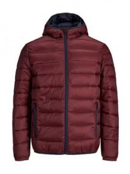 Image of Jack & Jones Padded Jacket - Burgundy