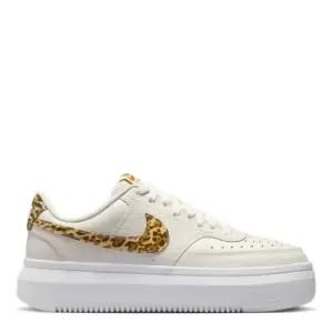 Image of Nike Court Vision Alta Leather Womens Trainers - Grey