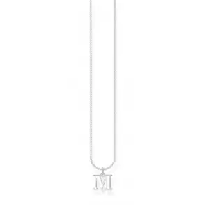 Image of Silver Letter M Necklace KE2022-001-21-L45v