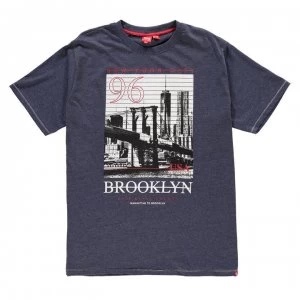 image of D555 Cain Brooklyn T Shirt Mens - Denim