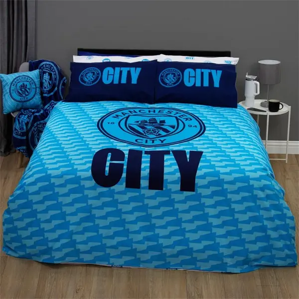 image of Manchester City FC MAN CITY CRESTCOL DOUBLE DUVET COVER Duvets DOUBLE Multi 40619299030