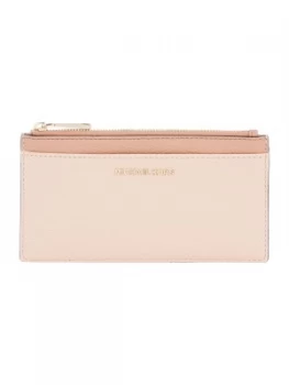 image of Michael Kors Jet set signature large slim card case Multi Coloured