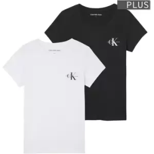 Calvin Klein Jeans Plus 2-Pack Monogram Slim Tee - Multi