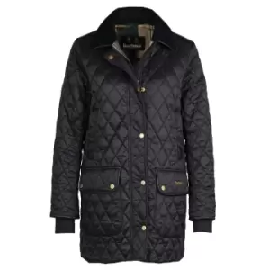 Image of Barbour Womens Kilmarie Quilted Jacket Black/Ancient 10
