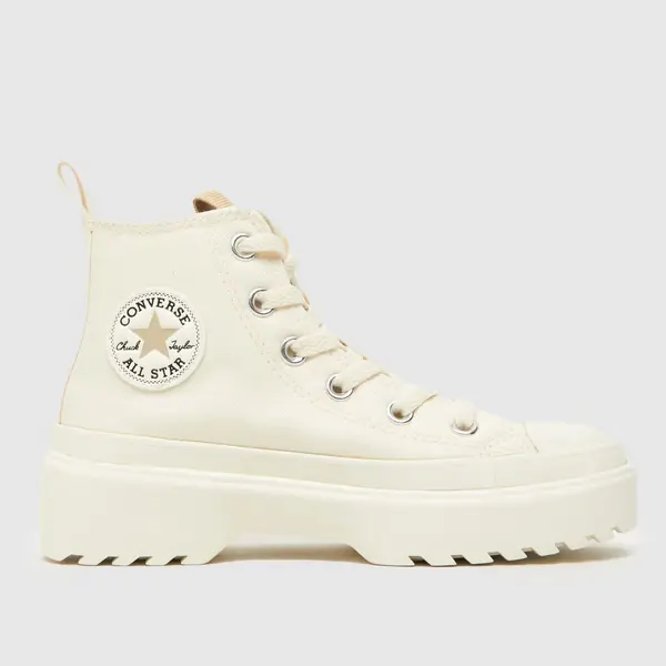 Image of Converse stone all star lugged lift Girls Junior trainers Stone UK 12 (EU 30)