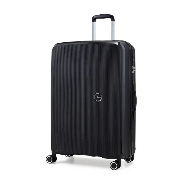 Image of Rock Luggage Hudson IL48701 8 Wheel Hardshell Large Black Suitcase