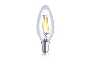 image of 10 PACK - LED Candle Omni Filament Bulb B15 3.5W 2700K (Warm) 330lm Dimmable, GU10