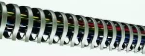 Image of Hager Standard Grey Slotted Flexible Panel Trunking - Flexible Slot, W33mm x D31mm, L0.5m, Polyamide
