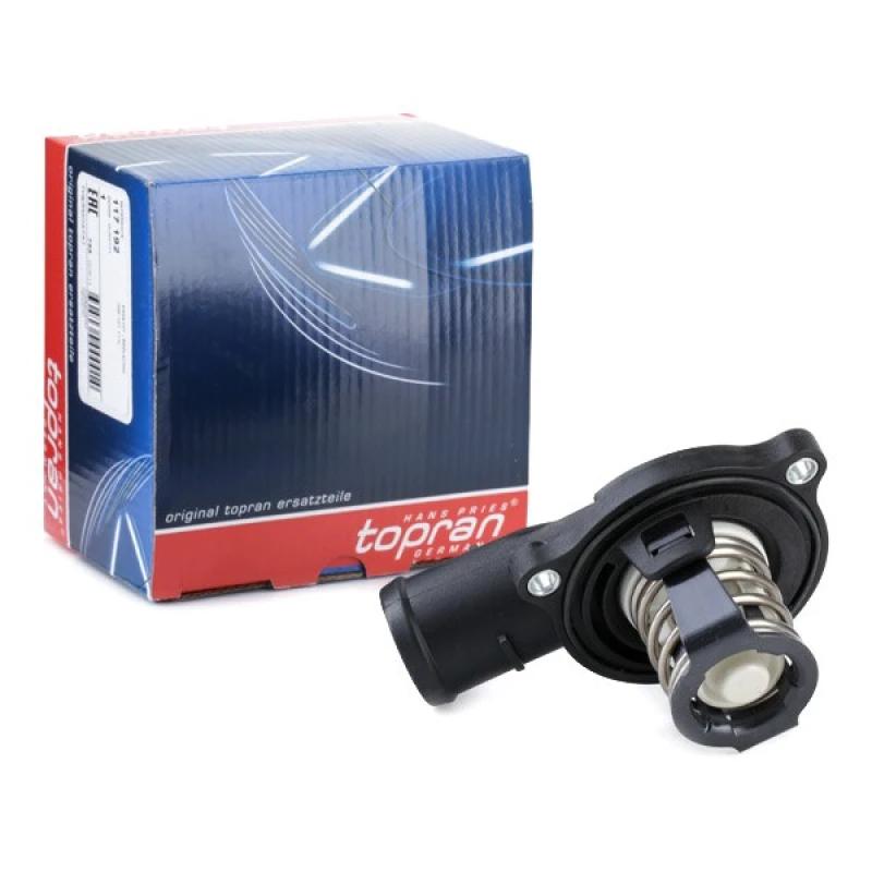 Image of TOPRAN 117 192 Engine thermostat with gasket/seal, with housing Thermostat,coolant (316)