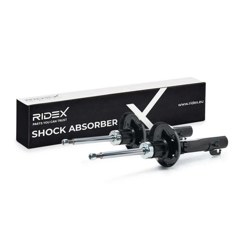 Image of RIDEX 854S20288 Shock absorber Front Axle, Oil Pressure, Twin-Tube, Suspension Strut, Top pin Shock Absorber (854)