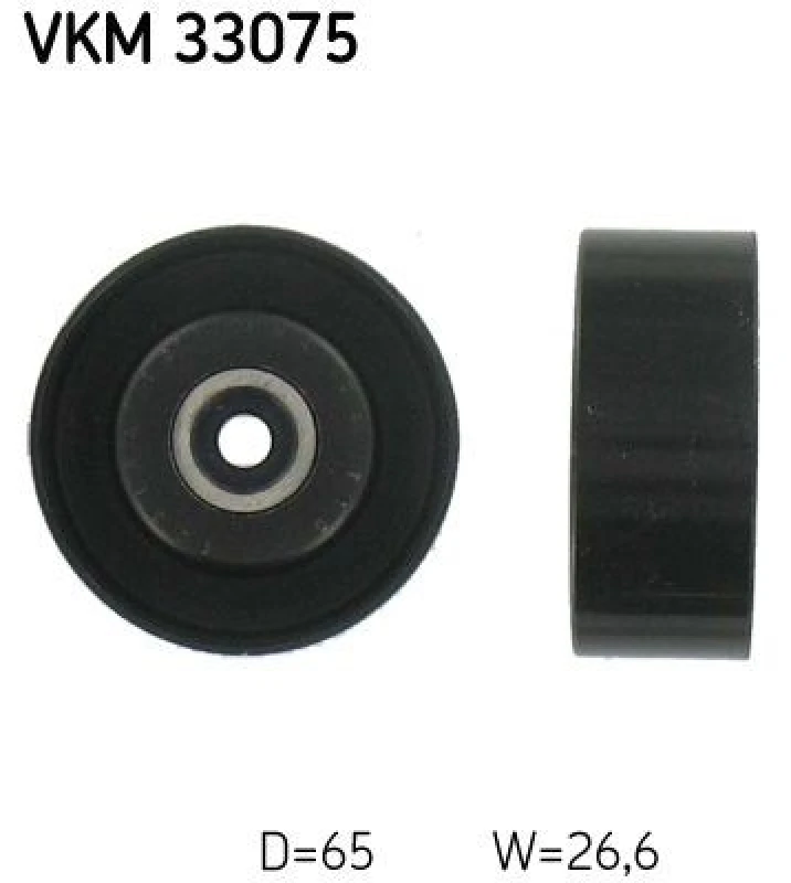 Image of SKF Deflection / guide pulley, V-ribbed belt SKF VKM 33075