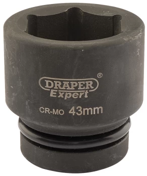 Image of DRAPER Expert 43mm 1" Square Drive Hi-Torq 6 Point Impact Socket 5123