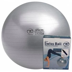 image of Yoga-Mad 125KG Burst Resistant Swiss Ball & Pump 65cm