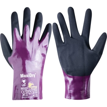 image of 56-426 MaxiDry GP Palm-side Coated Purple/Black Drivers Gloves - Size 11