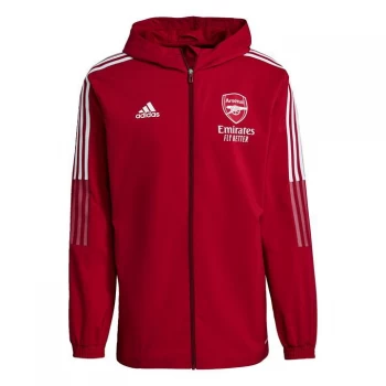 Image of adidas Arsenal Presentation Jacket 2021 2022 Mens - Active Maroon