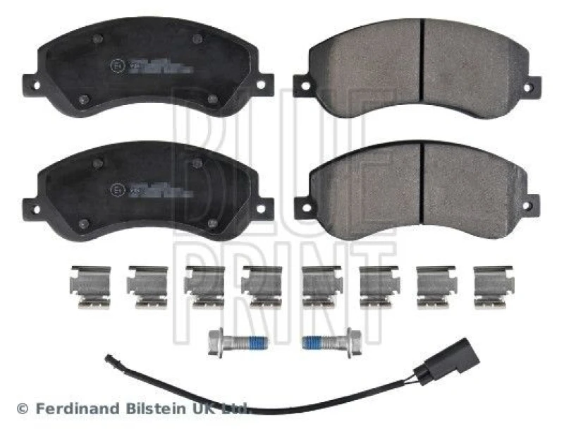 Image of Blue PRINT Brake pad set Blue PRINT ADF124220