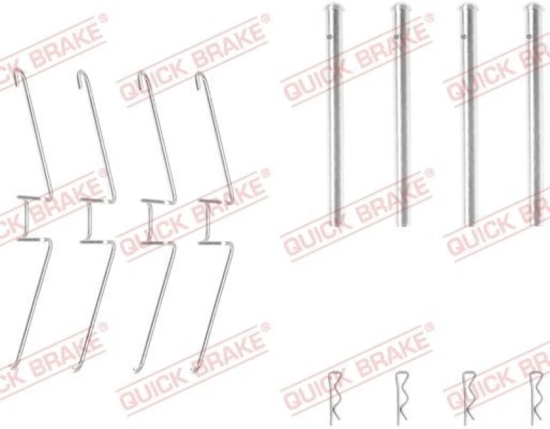 Image of QUICK BRAKE Brake pad fitting kit QUICK BRAKE 109-1155
