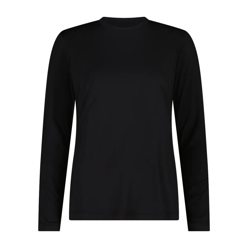 Image of CMP Womens long sleeve T-Shirt CMP Carla Noir Female 2XS