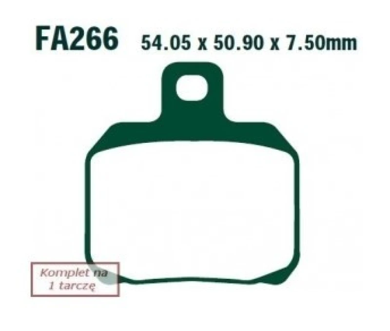 Image of EBC Brakes SFA266HH Brake pad set Brake Pad Set,disc brake (402)