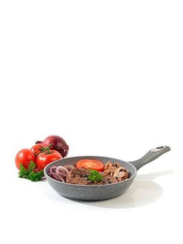 Image of Salter Frying Pan, Aluminium, Grey, 20 cm
