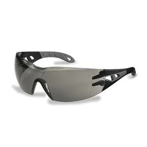 Original Uvex Pheos Safety Spectacles Sport Style Wrap Smoke