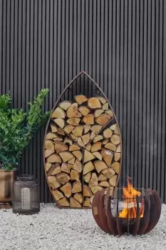Image of Outdoor Solis Fire Pit in Rust H30CM W50CM