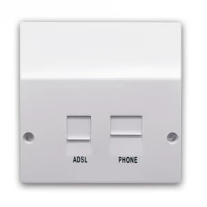 Image of Zexum ADSL Filtered BT / RJ11 Phone / Network Faceplate