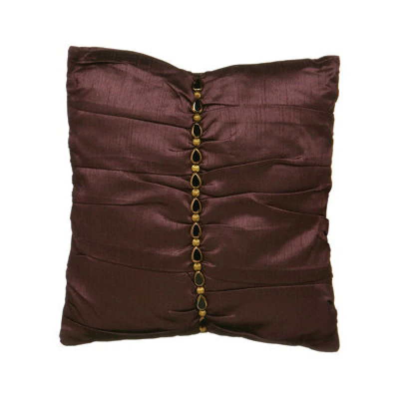 Image of Interiors by Premier Black and Gold Cushion Brown