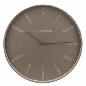 image of Hometime Round Wall Clock Grey 35cm