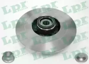 Image of LPR Brake disc RENAULT R1022PCA 402021651R,432025945R,432029079R Brake rotor,Brake discs,Brake rotors 8200002874,8200244108,8200649353
