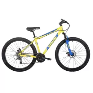 image of Barracuda Draco 4 17" Frame 27.5" Wheel 24 Speed Disc Brake Mountain Bike - Yellow/Blue