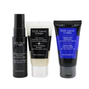 Image of SisleyHair Rituel By Sisley Color Protection Kit: 1x Shampoo 50ml 1x Hair Mask 50ml 1x Hair Fluid 40ml 3pcs
